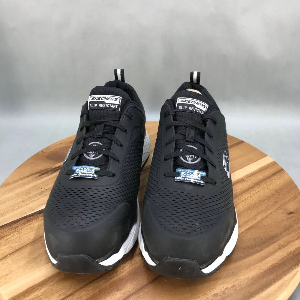 Skechers WORK Ultra Go Comp Toe Shoes Mens 11 Black Lace Up Low‎ Top Sneakers - Picture 2 of 9